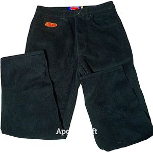 Empyre Loose Fit Black Corduroy Skate Pants - Size 28 boys men unisex